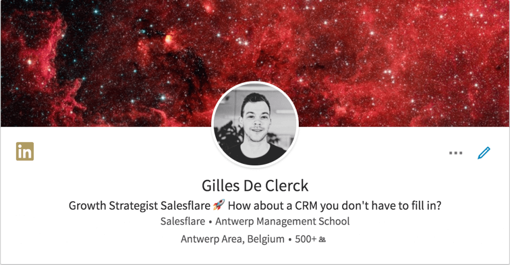 Gilles DC Linkedin profile