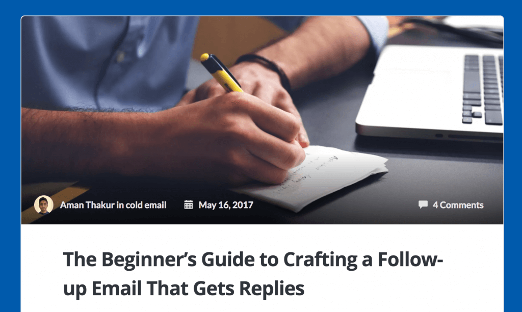 The Beginner’s Guide to Crafting a Follow-up Email That Gets Replies.”