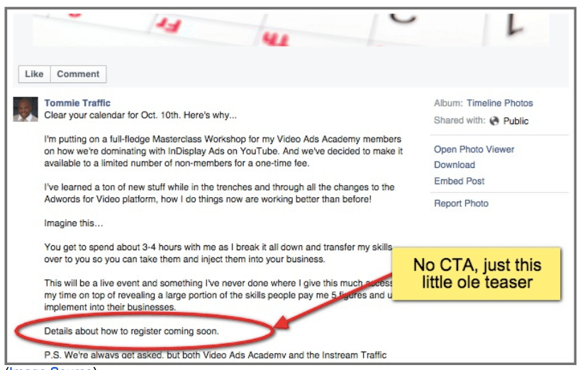 Instead of playing around with your CTA copy, consider pre-selling your upcoming content, offer, or pitch with a CTA-less email. 