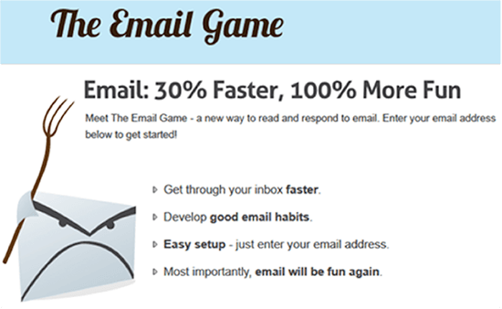 Screenshot of The Email Game